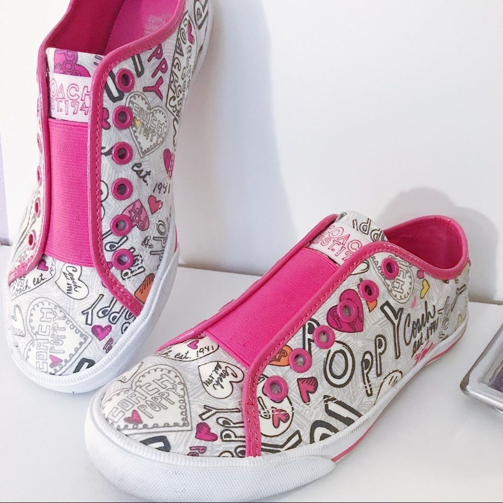 COACH Pink Poppy Sneakers